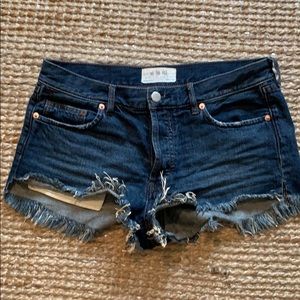 Free People denim shorts